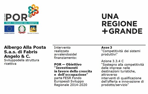 Progetto finanziato con il POR FESR 2014-2020 Regione del Veneto